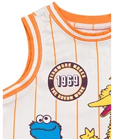 Sesame Street Toddler Boys Mesh Jersey Athletic Tank Top and Basketball Shorts Outfit Set