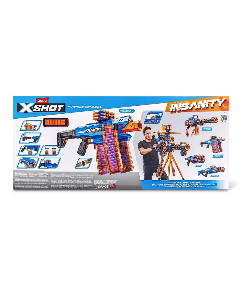 X-Shot Insanity Motorized Clip Blaster