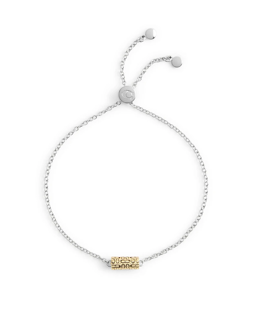 Coach Signature Quilted Tube Slider Bracelet