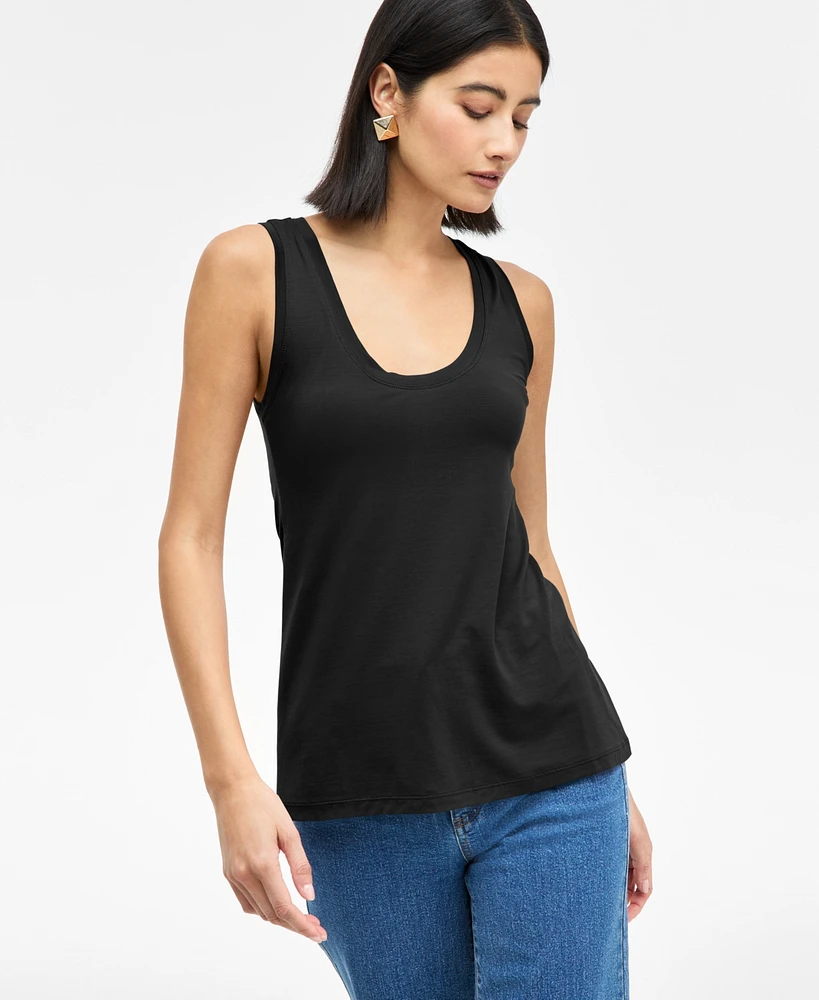 I.n.c. International Concepts Women's Luxe Scoop-Neck Tank Top, Exclusively at Macy's