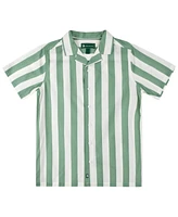 B By Brooks Brothers Big Boys Striped Camp Shirt