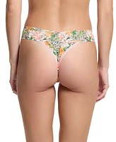 Hanky Panky Women's Printed Signature Lace Original Rise Thong
