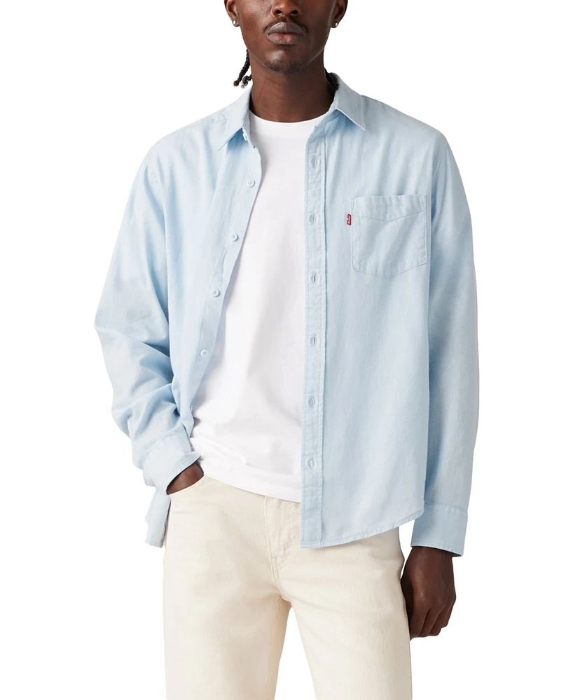 Levi's Men's Classic 1 Pocket Regular-Fit Long Sleeve Shirt