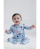 Avengers Baby Boys 2 Pack Zip Up Sleep N' Play Coveralls