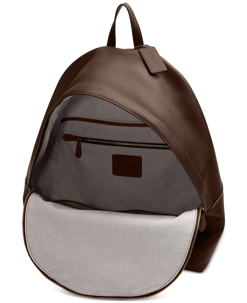 Coach Leather Kisslock Large Frame Backpack