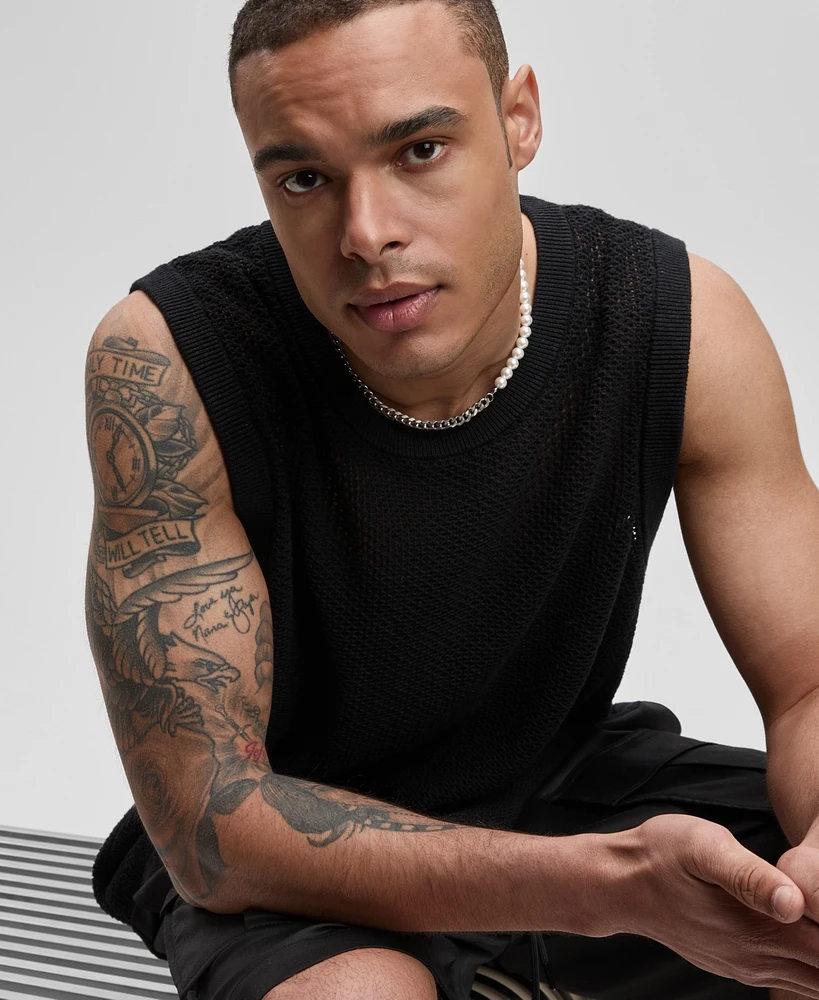 Mode of One Men's Cotton Sweater Tank, Exclusively at Macy's