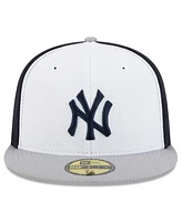 New Era Men's Navy/Gray York Yankees 2025 Mlb Clubhouse 59FIFTY Fitted Hat