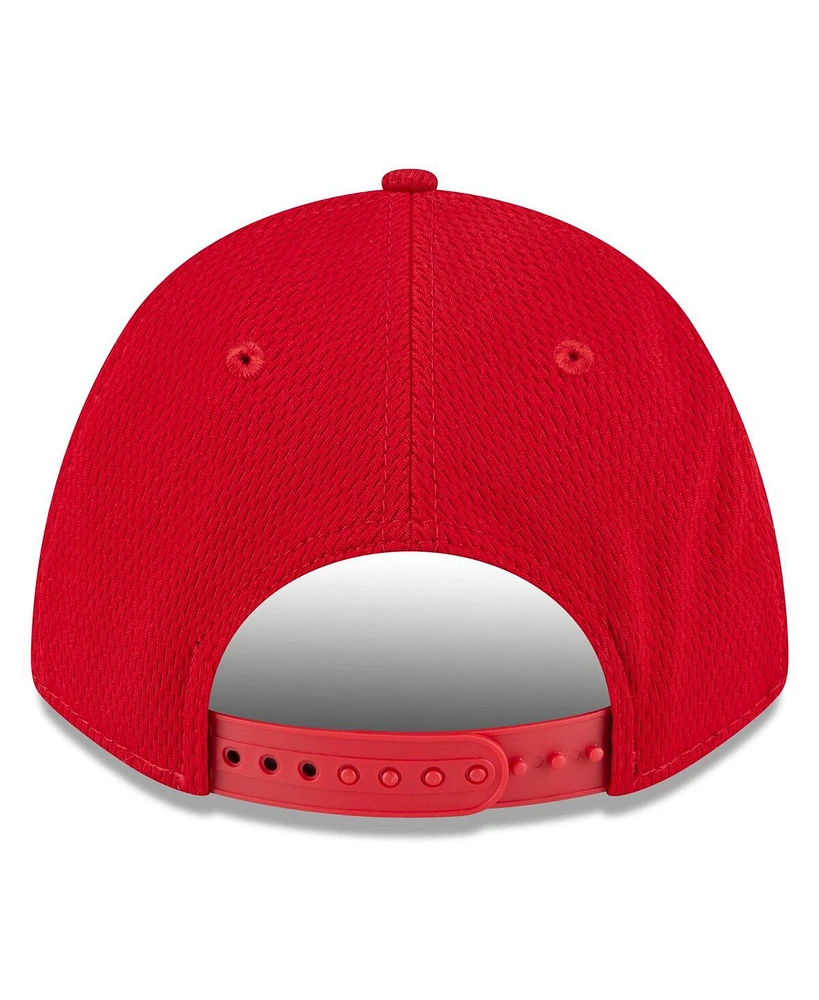 New Era Men's Red St. Louis Cardinals 2025 Mlb Clubhouse 9FORTY M-Crown Adjustable Hat