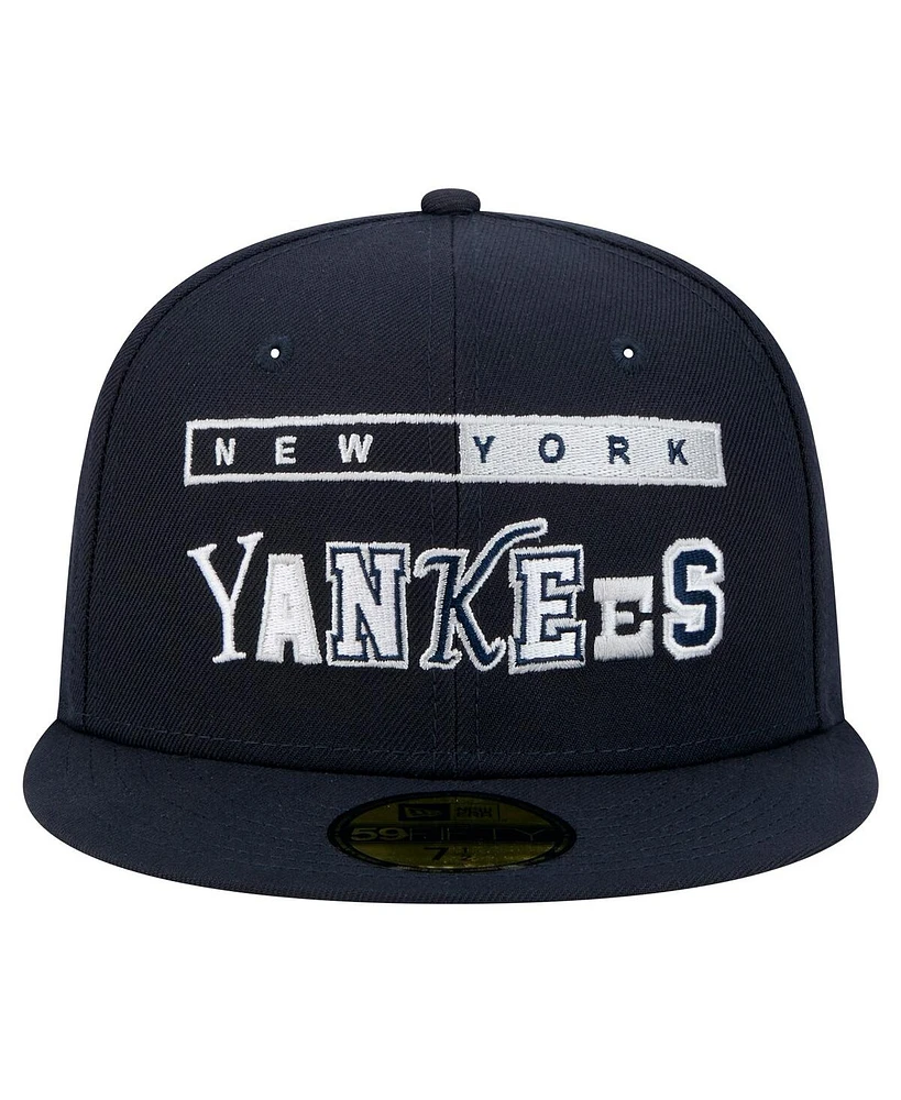 New Era Men's Navy York Yankees Ransom 59FIFTY Fitted Hat