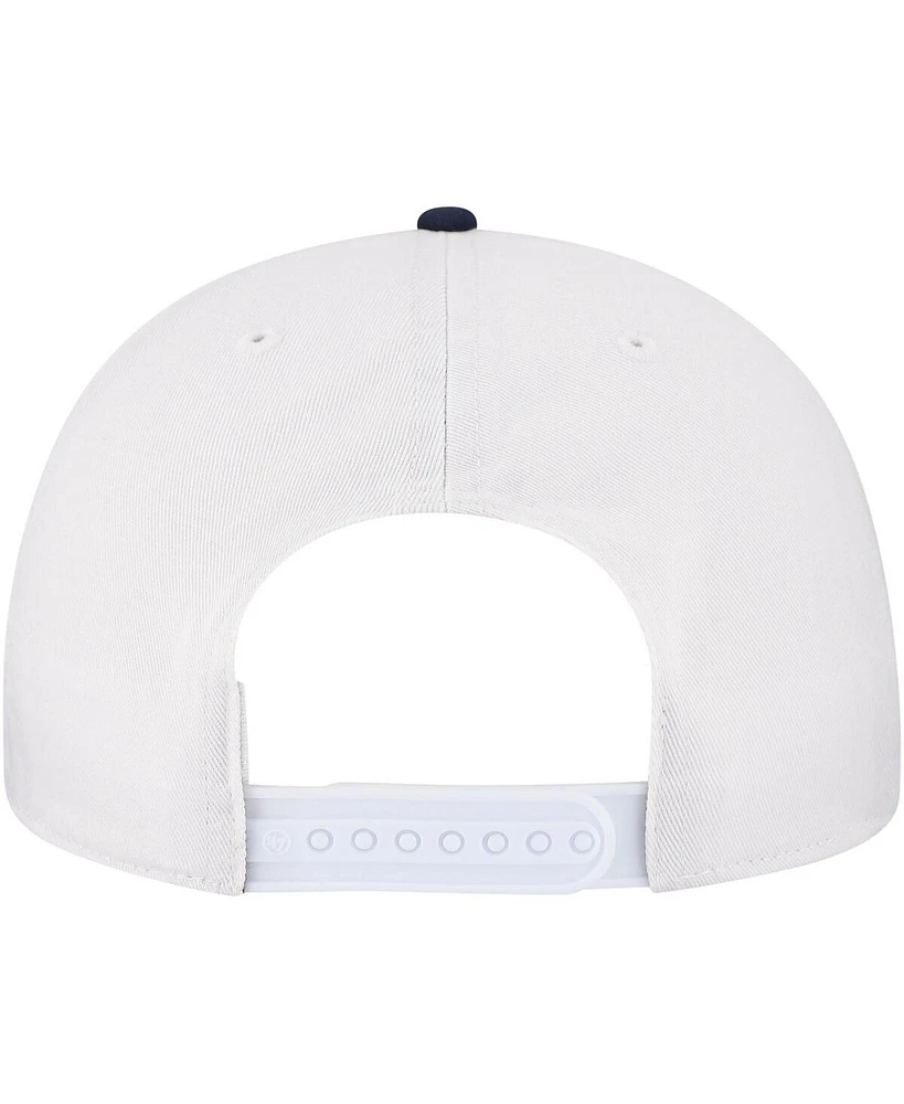 '47 Brand Men's White West Virginia Mountaineers Gridiron Clean Up Adjustable Hat