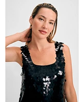 Isaac Mizrahi Women's Pailette Tank Dress