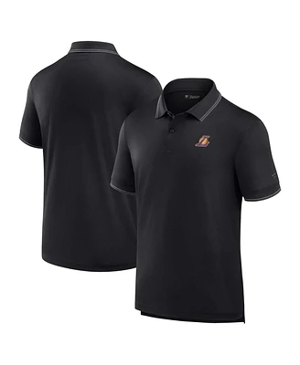 Fanatics Men's Black Los Angeles Lakers Front Office Polo Shirt