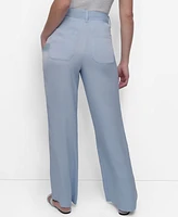Dkny Women's High-Rise Wide-Leg Trousers