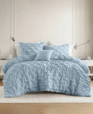 510 Design Bailey Diamond Pucker Woven -Pc. Comforter Set