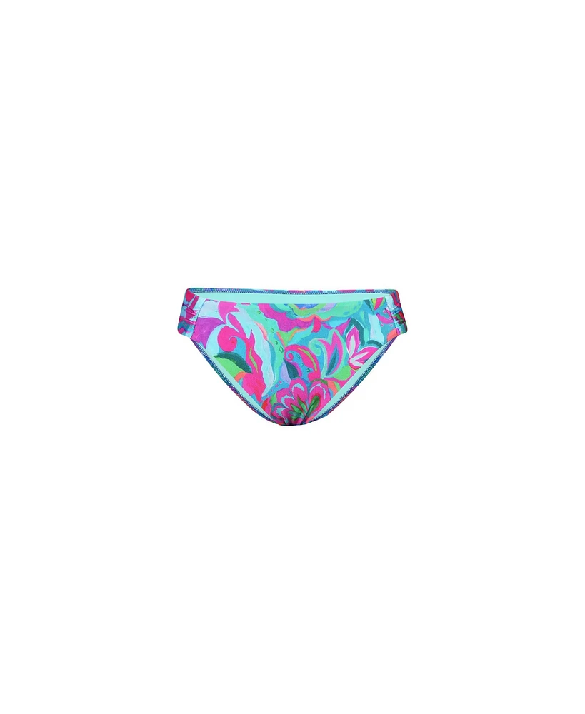 Sunshine 79 Women's Bottoms Swim Swirltopia Shirred Side Hipster