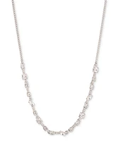 Givenchy Mixed Crystal Statement Necklace, 16" + 3" extender