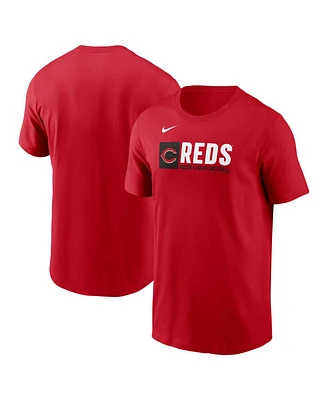 Nike Men's Red Cincinnati Reds Team Block T-Shirt
