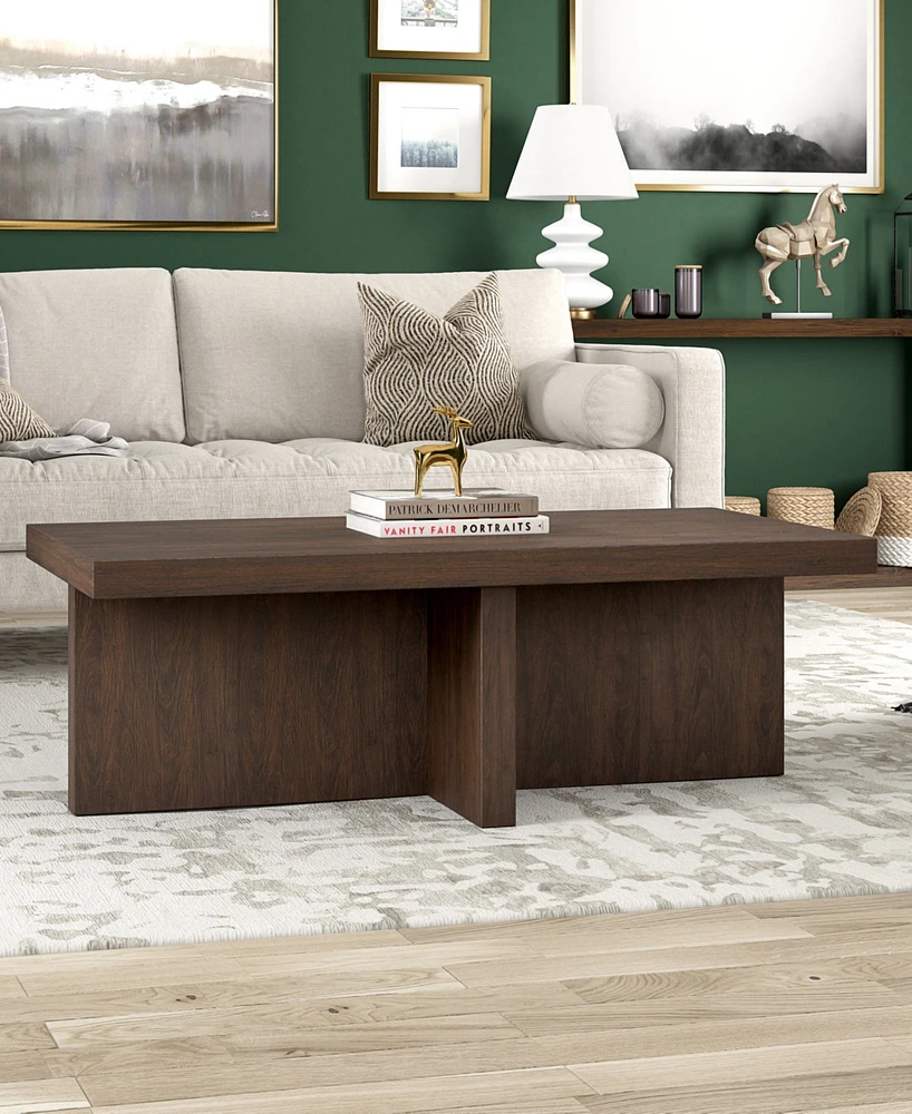 Hudson & Canal 44" Elna Wide Rectangular Coffee Table