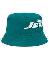 New Era Men's Green York Jets Helmet Bucket Hat