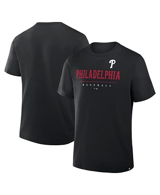 Fanatics Men's Black Philadelphia Phillies Color Pop Legacy Clubhouse T-Shirt