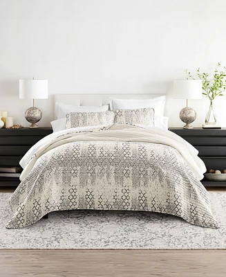 ienjoy Home Distressed Aztec Reversible 3-Pc. Lightweight Quilt Set