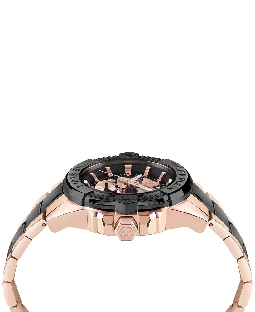Philipp Plein Men's The Skull Two-Tone Bracelet Watch 44mm
