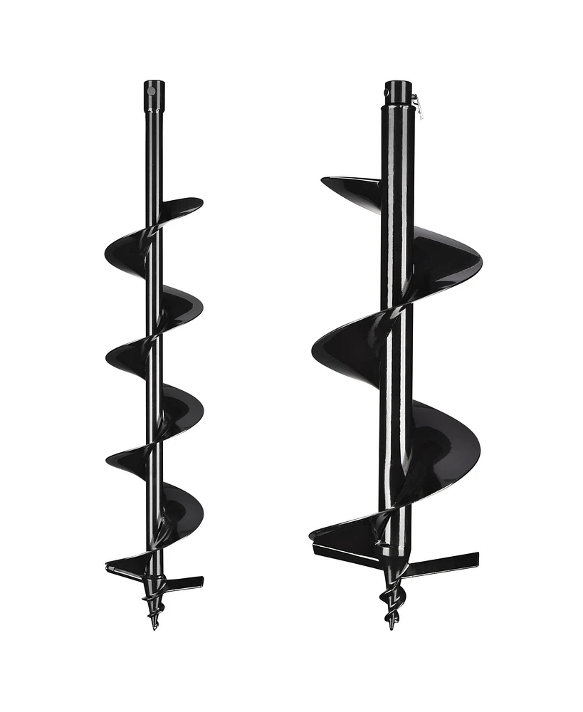 Yescom 6" 10" Earth Auger Bit Kit Bulb Planter Tool for Planting Flower Fence Post Spiral Hole Digger Gardening Project