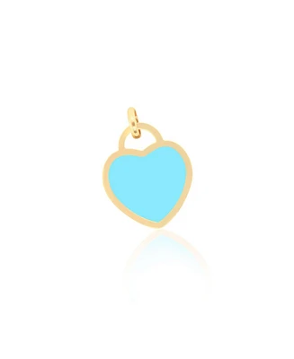 The Lovery Turquoise Heart Padlock Charm 15 millimeters