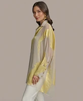 Donna Karan New York Women's Brushstroke Burnout Tunic