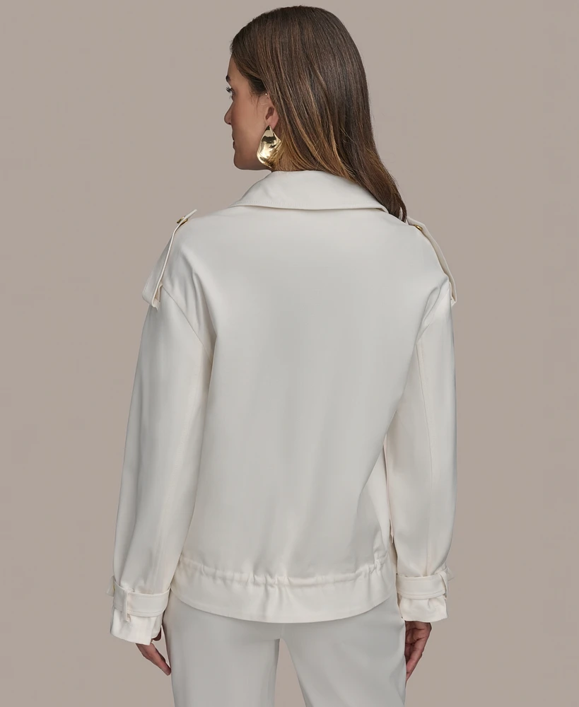 Donna Karan New York Women's Cotton-Blend Utility Jacket