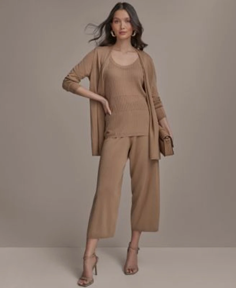 Donna Karan New York Womens Cardigan Sweater Tank Pull On Pants