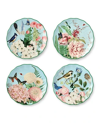 Certified International Flora Salad Plates, Set of 4, Service for 4