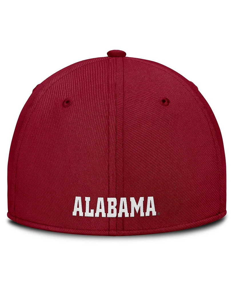 Nike Men's Crimson Alabama Crimson Tide 2025 Dugout Coaches Rise Swoosh Performance Flex Hat