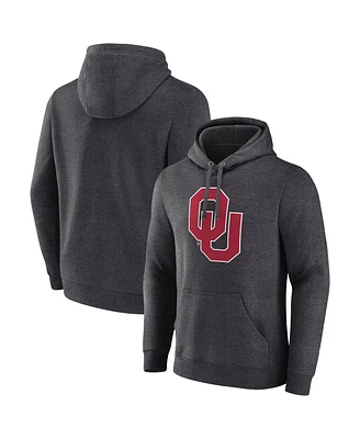 Fanatics Men's Charcoal Oklahoma Sooners Primary Logo Pullover Hoodie
