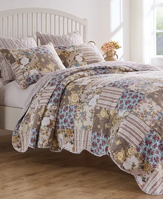 Greenland Home Fashions French Country Traditional 2-Pc. Quilt Set, Twin