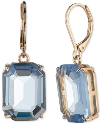 Lauren Ralph Gold-Tone Crystal Stone Drop Earrings