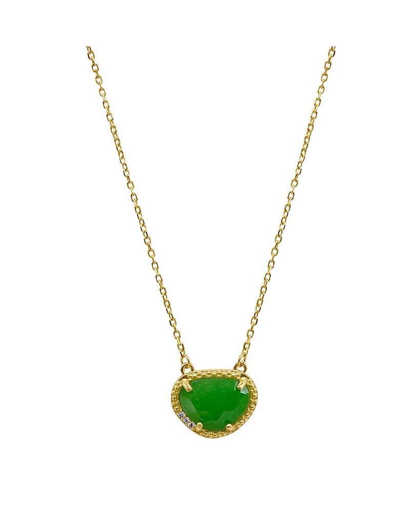 Adornia Fine Birthstone Necklace 14k Gold Vermeil