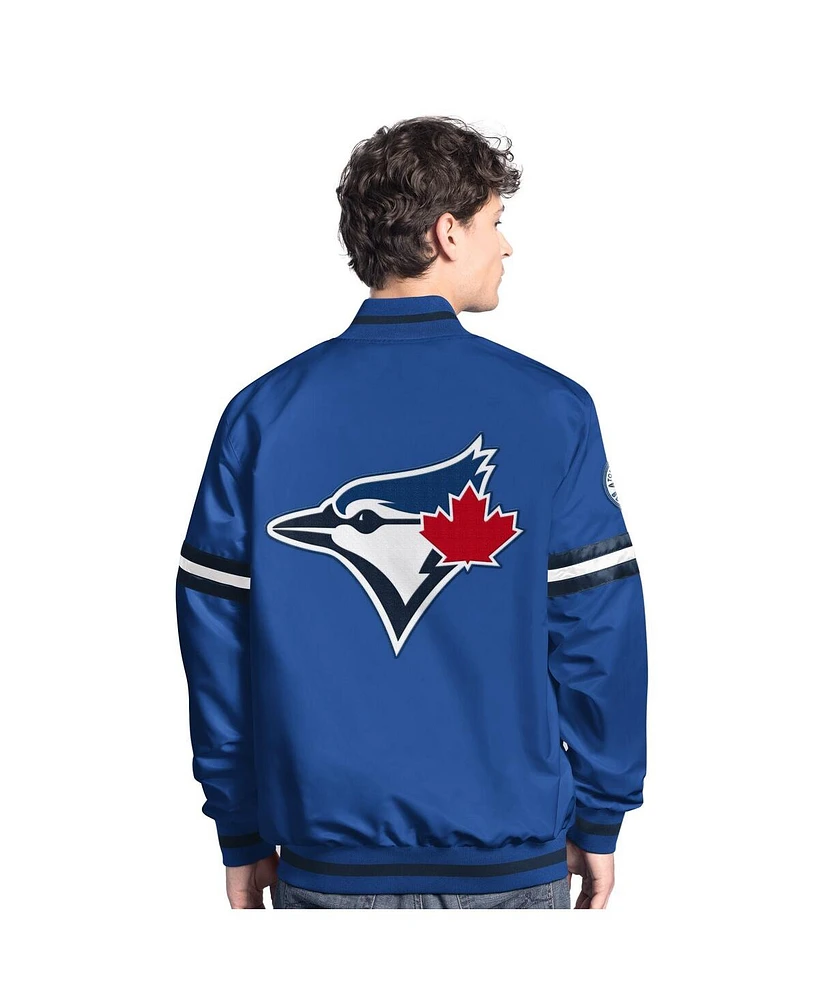 Starter Men's Royal Toronto Blue Jays Scout Full-Snap Varsity Jacket