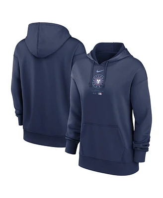 Nike Women's Navy Chicago Cubs City Connect Practice Performance Pullover Hoodie