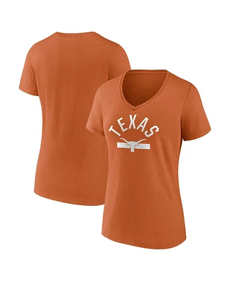 Fanatics Women's Texas Orange Texas Longhorns Iconic Game Used V-Neck T-Shirt