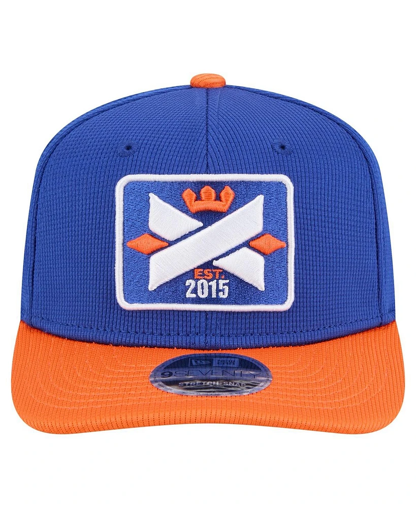 New Era Men's Blue/Orange Fc Cincinnati 2025 Jersey Hook 9SEVENTY Stretch-Snap Hat