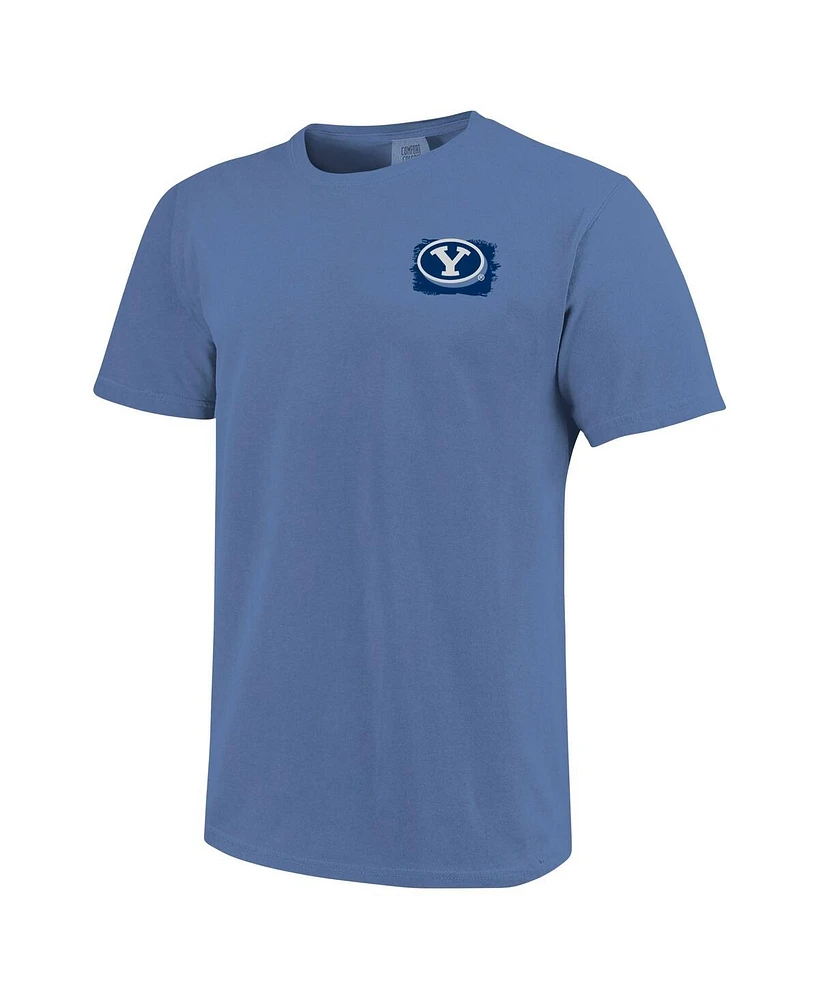 Image One Men's Royal Byu Cougars Hyperlocal Comfort Colors T-Shirt