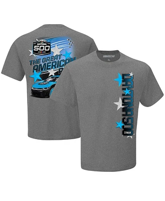 Checkered Flag Sports Men's Heather Charcoal Daytona International Speedway 2025 500 Graphic T-Shirt