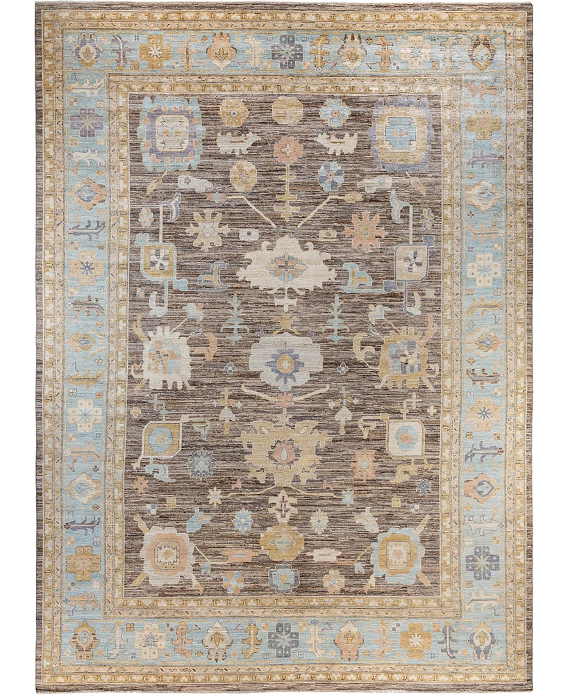 Adorn Hand Woven Rugs Colorful Oushak M1945 9'10''x13'9'' Area Rug