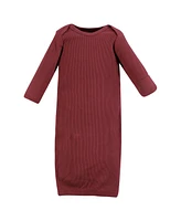 Hudson Baby Girls Thermal Gown 3pk