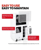 Honeywell 14,500 Btu Portable Air Conditioner for Rooms up to 700 Sq. Ft., Portable Ac with Dual Hose & 101 Pint Dehumidifier, Includes Remote Control