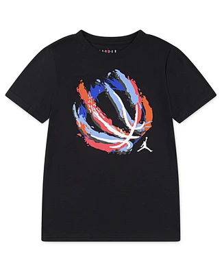 Jordan Big Boys Basketball Fire Short Sleeve T-Shirt