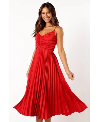Petal and Pup Women's Naira Pleated Midi Dress