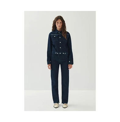 Alohas Women's Sand Indigo Denim Jacket