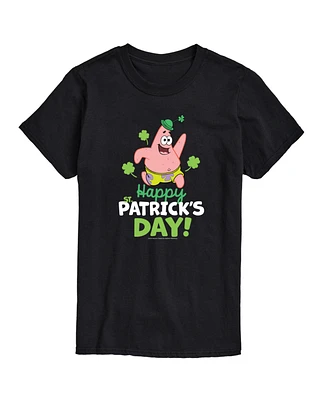 Airwaves Men's SpongeBob SquarePants Happy Patrick's Day Short Sleeve T-Shirt